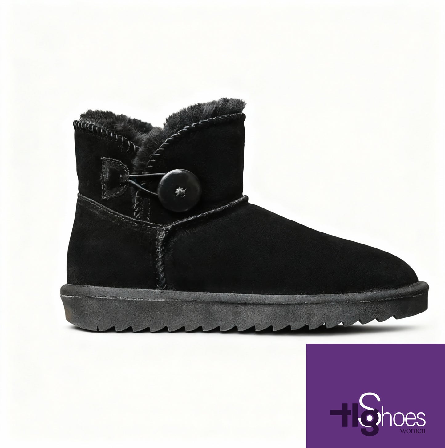 Kadın Kısa Deri Kar Botu – Kürklü, Kaymaz, Sıcak Tutan Kışlık Bot