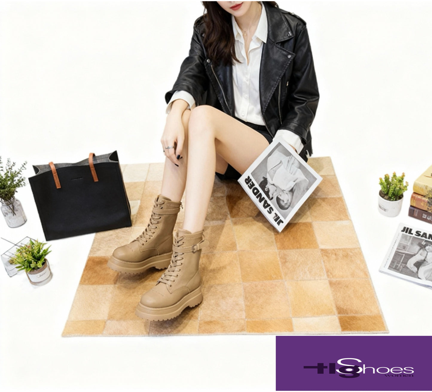 Kadın Kışlık Mikrofiber Deri Orta Topuklu Pamuk Astar Bot – Suya Dayanıklı, Rahat ve Şık